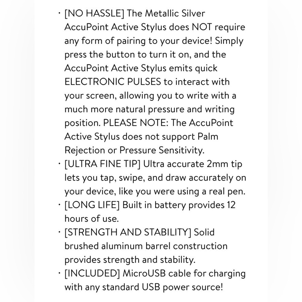 BOXWAVE - NEW - 🥳HOST PICK 🥳. ACCUPOINT ACTIVE STYLUS HP ENVY x360 - Picture 2 of 8